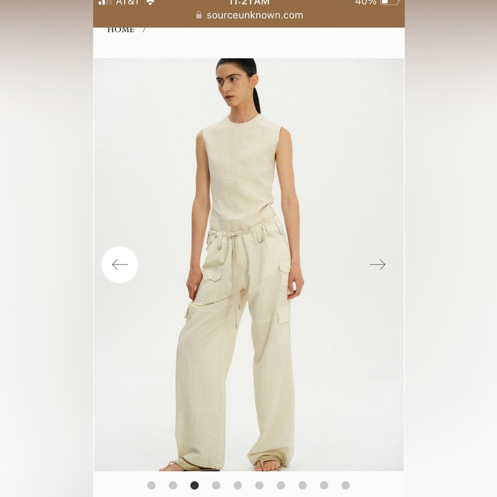 Source Unknown Parachute Cargo Trousers